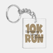 10K Lauf Tan Sports Running Schlüsselanhänger (Vorderseite links)