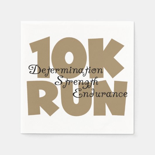 10K Lauf Tan Sports Running Serviette (Vorderseite)