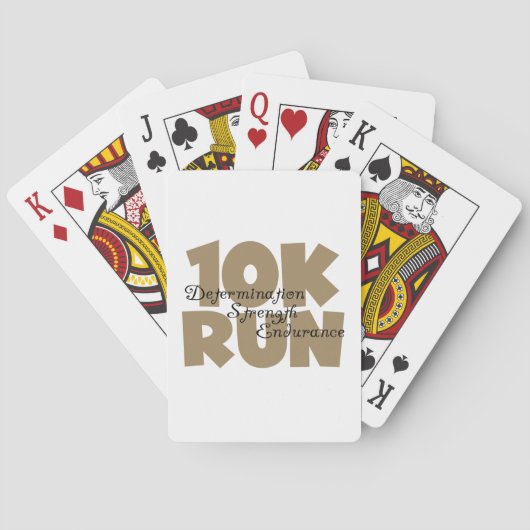 10K Lauf Tan Sports Running Spielkarten (Rückseite)