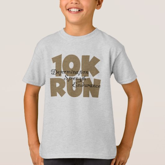 10K Lauf Tan Sports Running T-Shirt (Vorderseite)