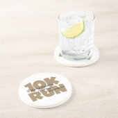 10K Lauf Tan Sports Running Untersetzer (Seite)