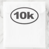 10K Laufender Oval Decal Ovaler Aufkleber (Tasche)