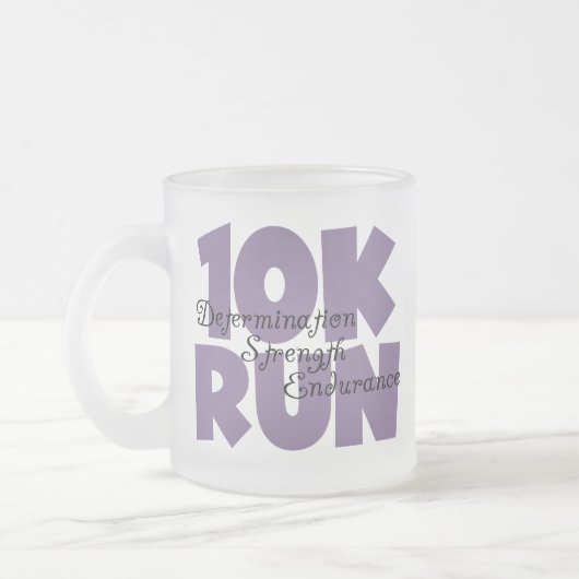 10K Lila laufen Mattglastasse (Links)