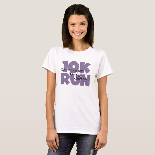 10K Lila laufen T-Shirt (Vorne ganz)
