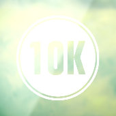 10K-Marathon Fensteraufkleber (Blatt 3)