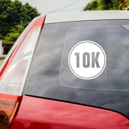 10K-Marathon Fensteraufkleber