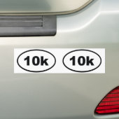 10k Oval Autoaufkleber (Auf Auto)