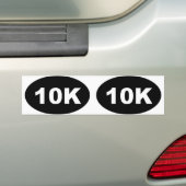 10k Oval Autoaufkleber (Auf Auto)