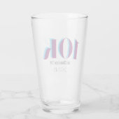 10k Race Celebration Bold Lila Graphic Glas (Rückseite)