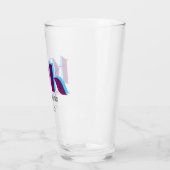 10k Race Celebration Bold Lila Graphic Glas (Links)