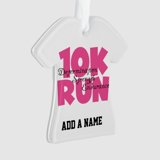 10K rosa Sport-Laufc$laufen Ornament (Vorderseite)