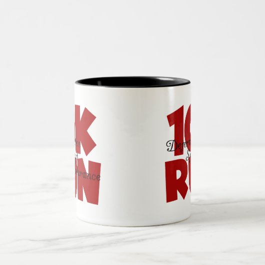 10K Run Red Zweifarbige Tasse (Mittel)