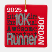 10K Runner Extraordinaire CUSTOM Keramikornament (Rückseite)