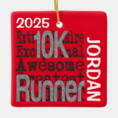 10K Runner Extraordinaire CUSTOM Keramikornament (Vorderseite)