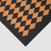 10lb Seidenpapier, HARLEKIN-SCHWARZES u. ORANGE Seidenpapier (Ausschnitt)