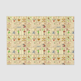10lb Seidenpapier, Weiß ZWÖLF TAGE WEIHNACHTEN Seidenpapier