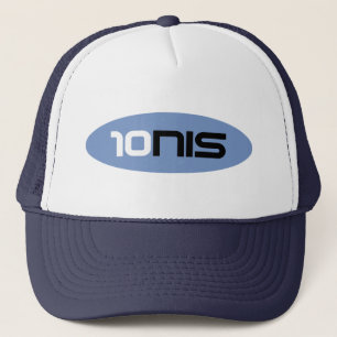 10NIS Blue Tennis Brand Truckerkappe