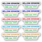 10pcs - Werbe-Elektro-Aufkleber Aufkleber (Vorderseite)