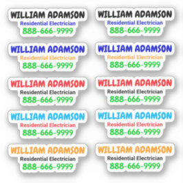 10pcs - Werbe-Elektro-Aufkleber Aufkleber