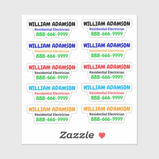 10pcs - Werbe-Elektro-Aufkleber Aufkleber (Blatt)