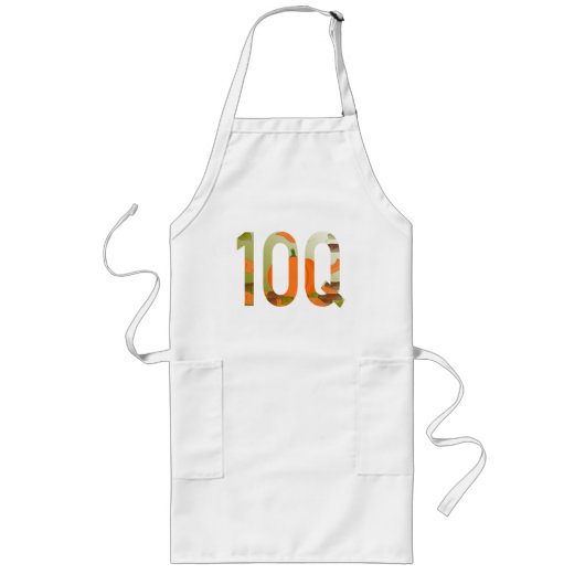 10Q = Dankeschön hundertfach Lange Schürze (Vorne)