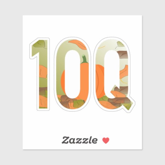 10Q = Thank You a Hundredfold Aufkleber (Blatt)