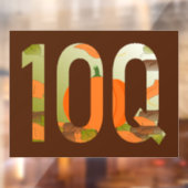 10Q = Thank You a Hundredfold Fensteraufkleber (Blatt 2)