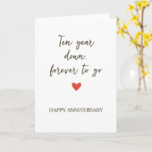 10st Anniversary – Ten Year Down Forever to Go Karte (Gelbe Blume)