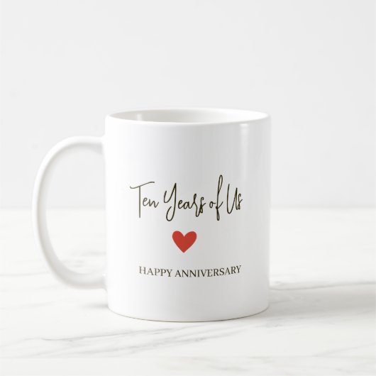 10th Anniversary – Ten Years of Us Kaffeetasse (Links)