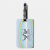 10th Anniversary Tin Hearts Gepäckanhänger (Rückseite vertikal)