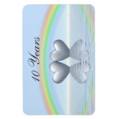 10th Anniversary Tin Hearts Magnet (Vertikal)