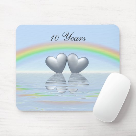 10th Anniversary Tin Hearts Mousepad (Mit Mouse)