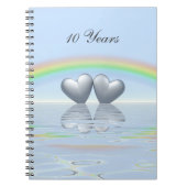 10th Anniversary Tin Hearts Notizblock (Vorderseite)
