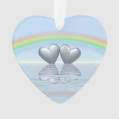 10th Anniversary Tin Hearts Ornament (Rückseite)