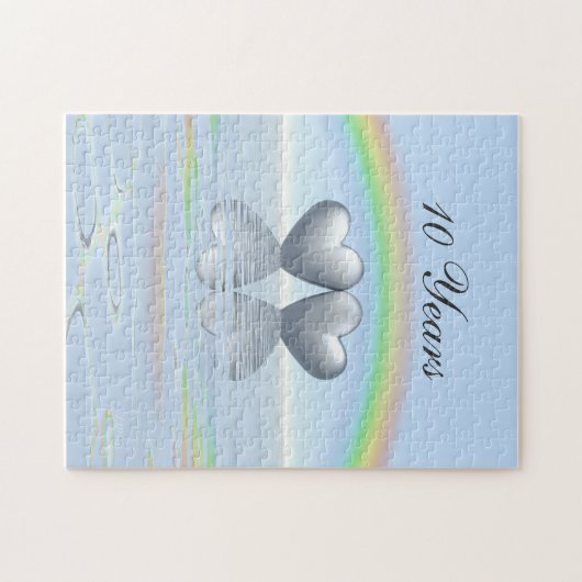 10th Anniversary Tin Hearts Puzzle (Horizontal)