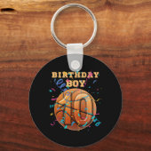 10th Birthday Boy Ten 10 Years Old Sketll Players Schlüsselanhänger (Vorderseite)