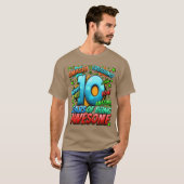 10th Birthday Comic Style Awesome Since 2013 10 Ye T-Shirt (Vorne ganz)