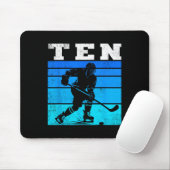 10th Birthday Ice Hockey Boys Ten Hockey Birthday Mousepad (Mit Mouse)