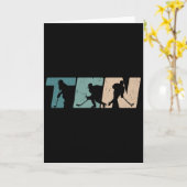 10th Birthday Retro Ice Hockey 10 Years Old Boy Gi Karte (Gelbe Blume)