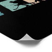 10th Birthday Retro Ice Hockey 10 Years Old Boy Gi Poster (Ecke)