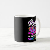 10th Birthday Shirt Girl 10 Year Old Roller Skate  Kaffeetasse (VorderseiteRechts)