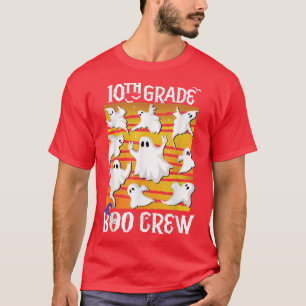 10th Grad Boo Crew Teacher Student Team Spooky Ba T-Shirt