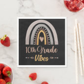 10th Grade Vibes Tenth Grade Back to School Serviette (Beispiel)