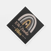 10th Grade Vibes Tenth Grade Back to School Serviette (Ecke)