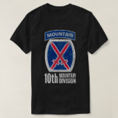 10TH MOUNTAIN DIVISION ARMY INFANTRY US USA VETERA T-Shirt (Design vorne)
