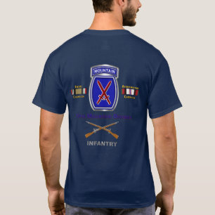 10th Mountain Division Irak- und Afghanistan-Veter T-Shirt