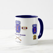 10th Mountain Division Iraq & Afghanistan Veteran Tasse (VorderseiteRechts)