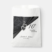 10th Onyx Hochzeit Jubiläum Gefallen Tasche Geschenktütchen (Vorderseite)