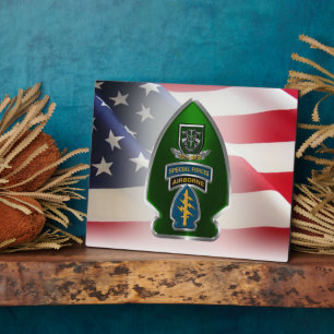 10th Special Forces Group (AIRBORNE) Plakette Fotoplatte