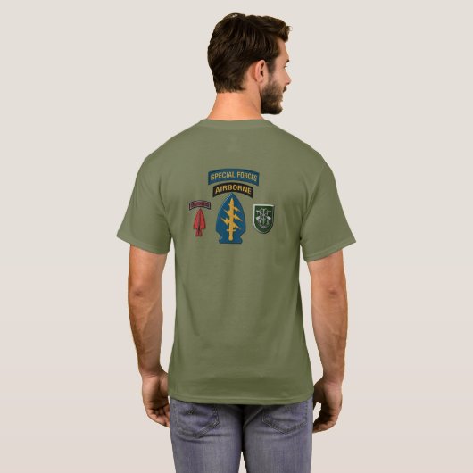 10th Special Forces Group Airborne T-Shirt (Schwarz voll)
